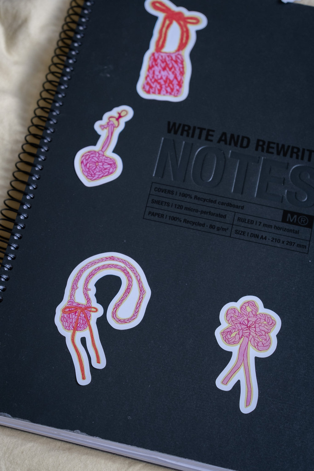 Samolepky Pink crochet era