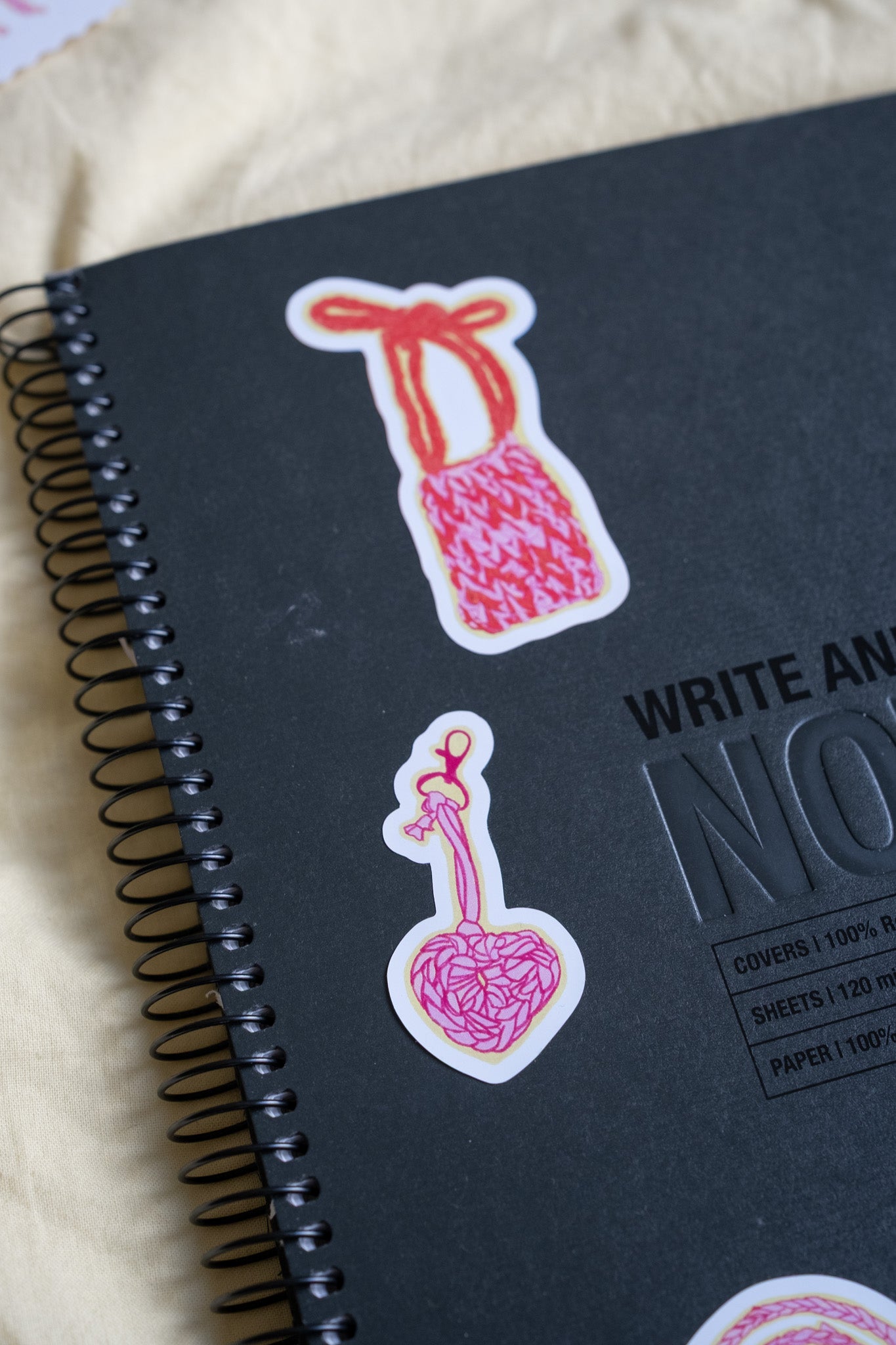 Samolepky Pink crochet era