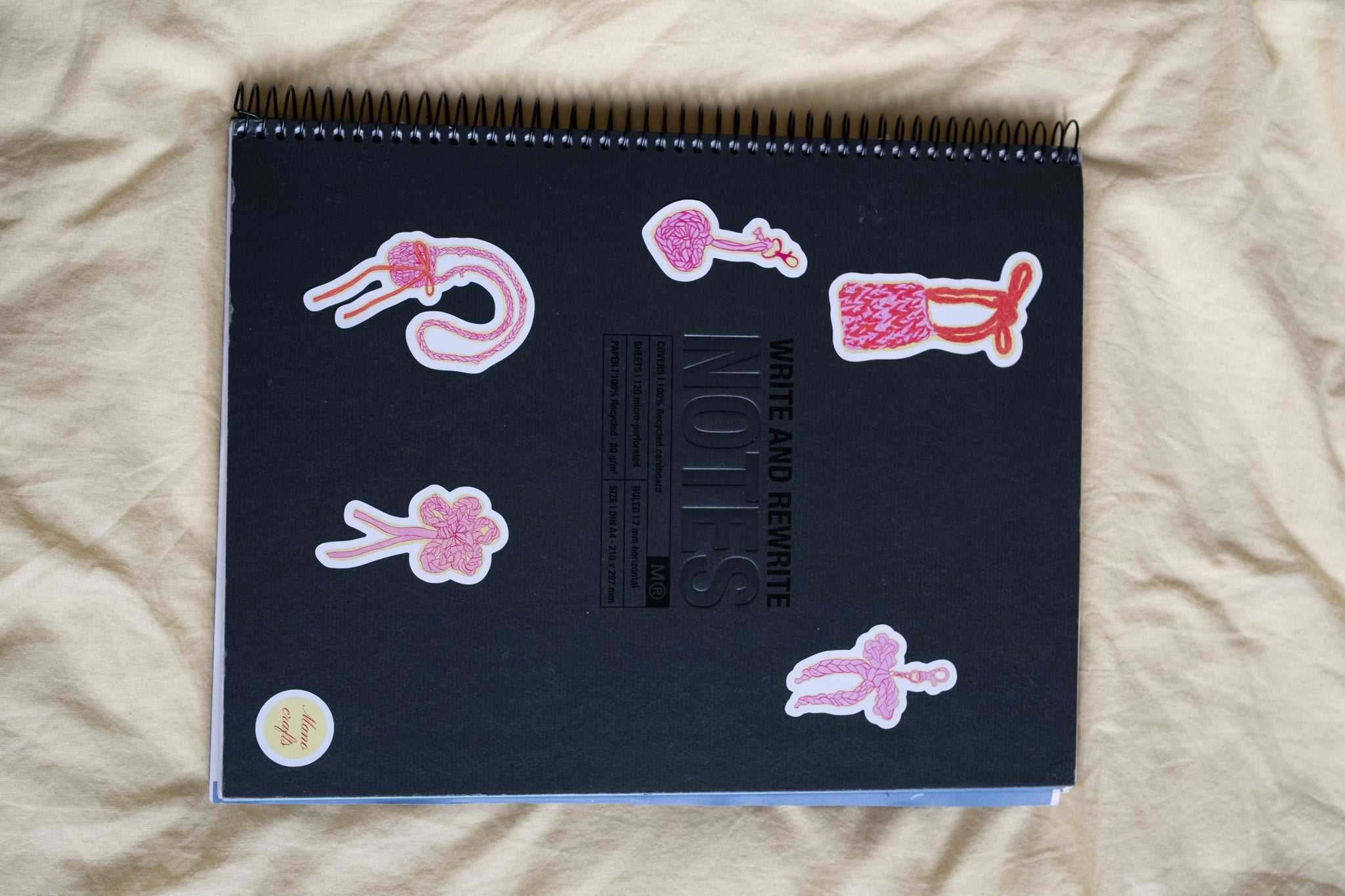 Samolepky Pink crochet era